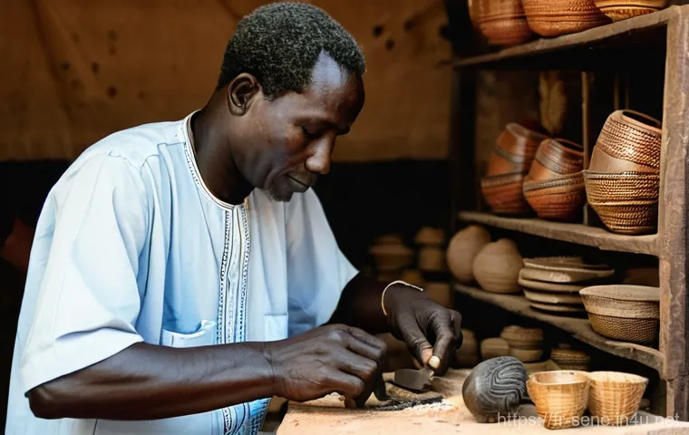 세네갈에서 가장 큰 시장 - **A vibrant, bustling street scene at the heart of Marché Sandaga in Dakar, Senegal.**
    *   **Sub...