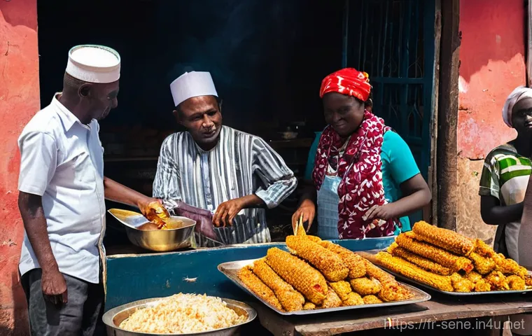 세네갈에서 가장 큰 시장 - **A skilled Senegalese artisan meticulously crafting traditional goods in a well-lit workshop area a...