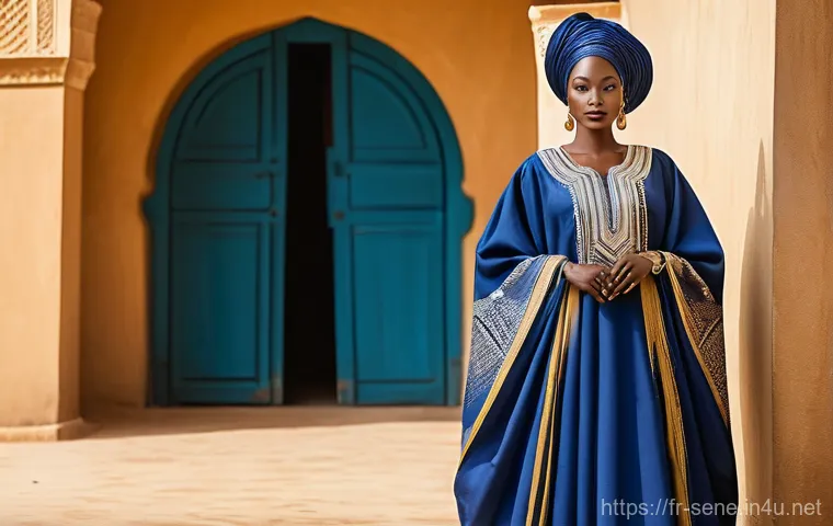 세네갈 전통 복장 - Prompt 1: The Majestic Grand Boubou**