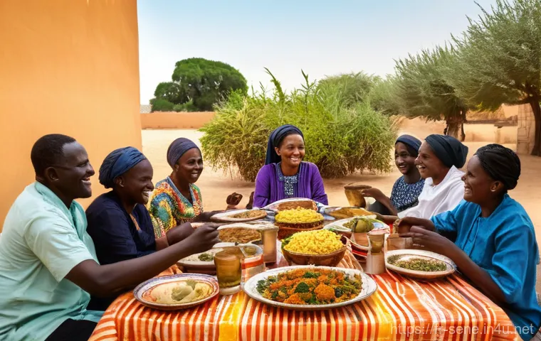 세네갈에서 외국인이 거주하는 법 - **Prompt:** A dynamic, sun-drenched street scene in a coastal Senegalese city, showing two contrasti...