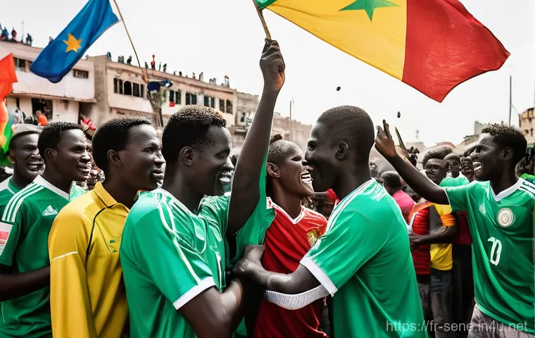 세네갈 월드컵 역사 - **Prompt:** An inspiring and warm scene depicting modern Senegalese football legend Sadio Mané (in a...